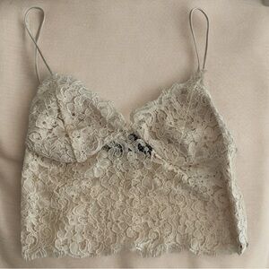 NWT Cream Lace Zara Crop Top/Bralette